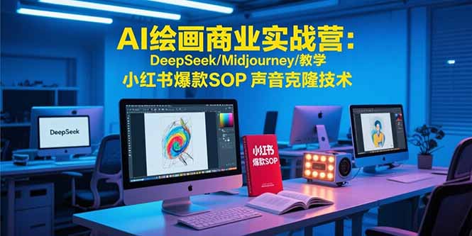 AI绘画商业实战营：DeepSeek/Midjourney/教学 小红书爆款SOP 声音克隆技术-米壳知道—知识分享平台