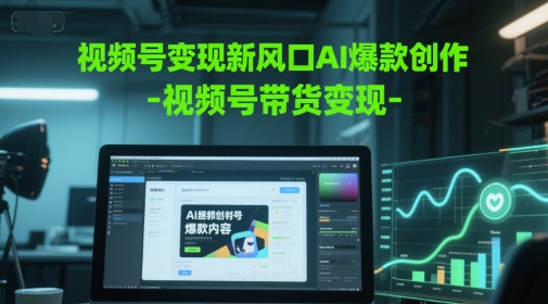 视频号变现新风口AI爆款创作-视频号带货变现-米壳知道—知识分享平台
