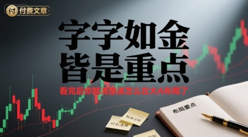 付费文章：字字如金 皆是重点， 看完后 你就清楚该怎么在大A布局了-米壳知道—知识分享平台