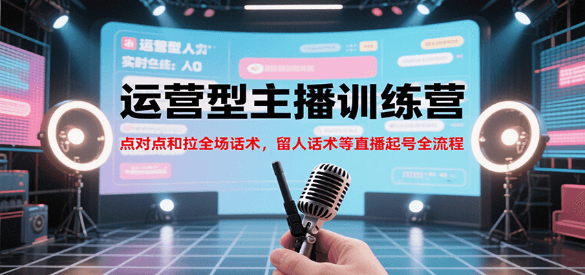 运营型主播训练营，点对点和拉全场话术，留人话术等直播起号全流程(更新7月)-米壳知道—知识分享平台
