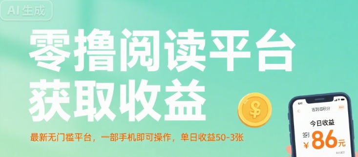 零撸阅读平台获取收益，最新无门槛平台，一部手机即可操作，单日收益50-3张【揭秘】-米壳知道—知识分享平台