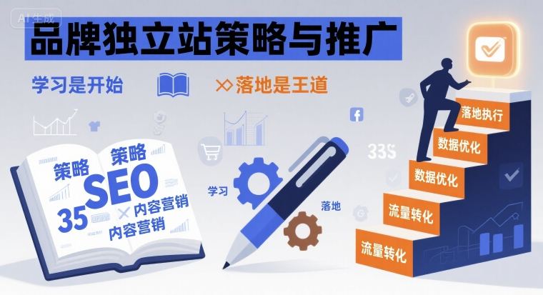 品牌独立站策略与推广，学习是开始，落地是王道-米壳知道—知识分享平台