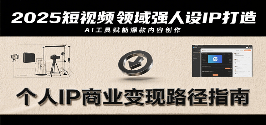 2025短视频领域强人设IP打造，结合爆款案例与AI工具应用，从个人出镜到商业成交转化-米壳知道—知识分享平台