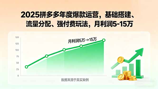 2025拼多多年度爆款运营，基础搭建、流量分配、强付费玩法，月利润5-15万-米壳知道—知识分享平台
