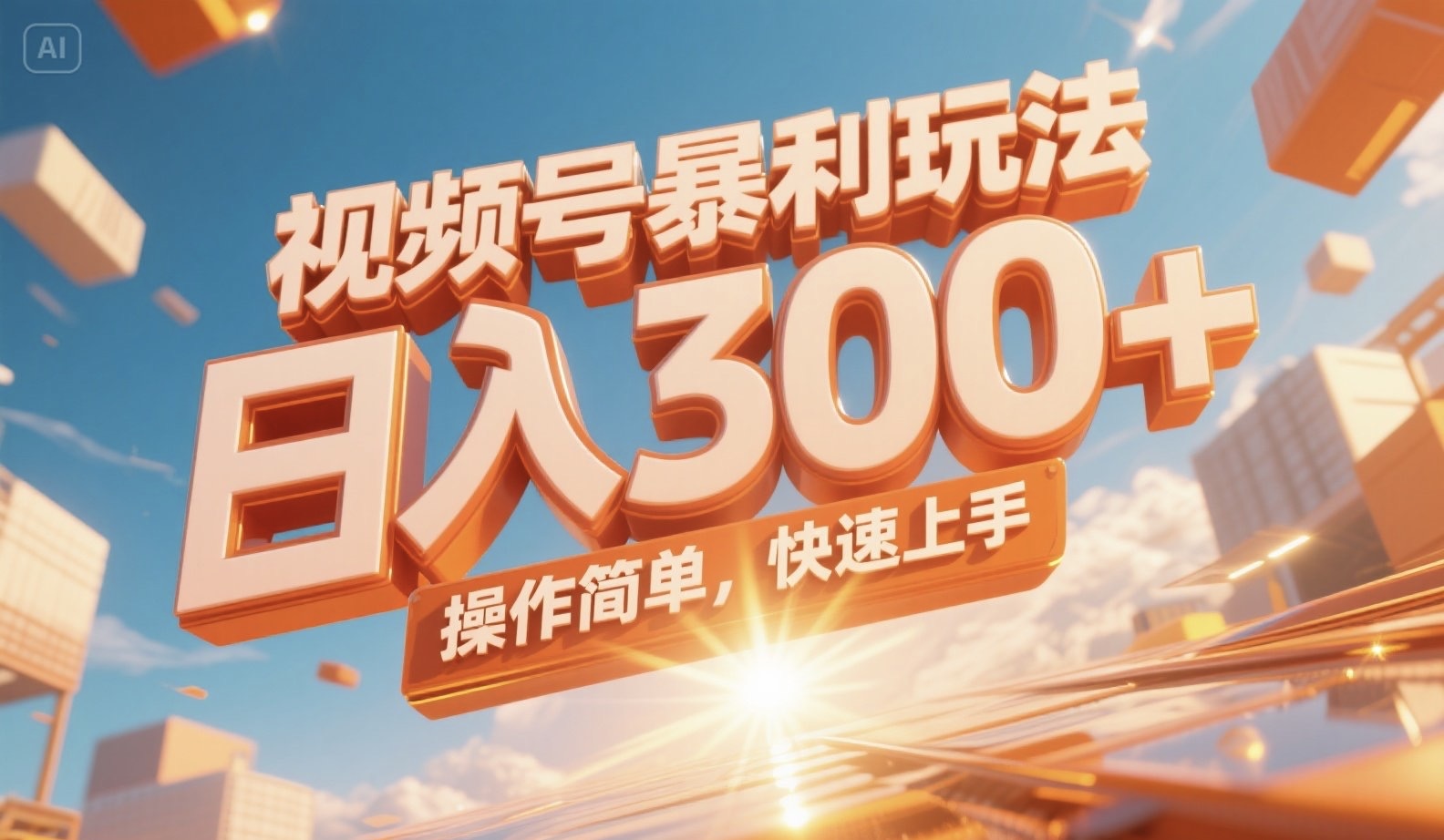 视频号暴利玩法，日入300+，操作简单，快速上手。-米壳知道—知识分享平台