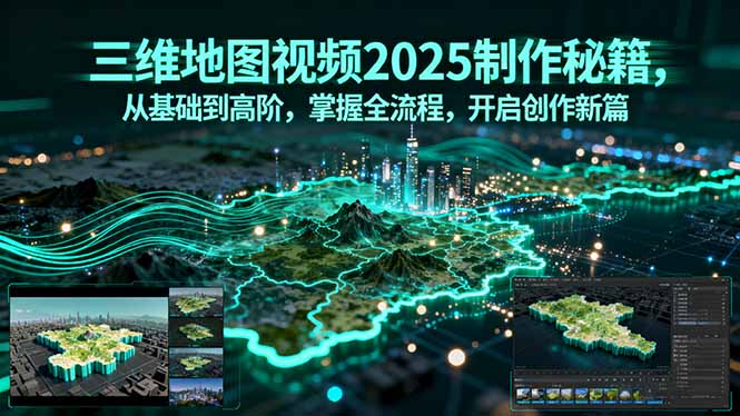 三维地图视频2025制作秘籍，从基础到高阶，掌握全流程，开启创作新篇-米壳知道—知识分享平台