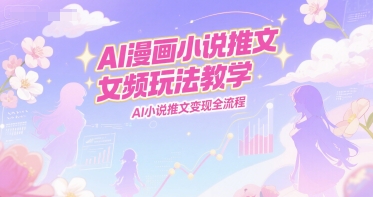 AI漫画小说推文女频玩法教学，AI小说推文变现全流程-米壳知道—知识分享平台