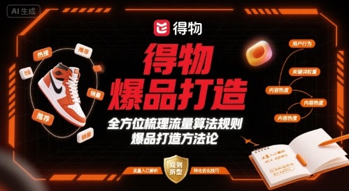 得物爆品打造，全方位梳理得物流量算法规则爆品打造规则-米壳知道—知识分享平台