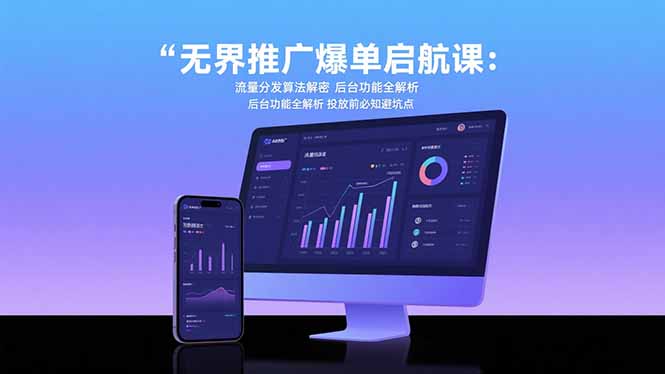 无界推广爆单启航课：流量分发算法解密 后台功能全解析 投放前必知避坑点-米壳知道—知识分享平台