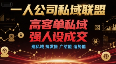 一人公司私域联盟，高客单私域，强人设成交，建私域 搞发售 广结盟 造势能-米壳知道—知识分享平台