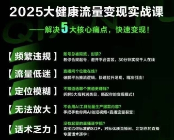 大健康流量全域新增长8.0，三月底线下课视频，大健康万亿蓝海，从类目突围到模式迭代-米壳知道—知识分享平台