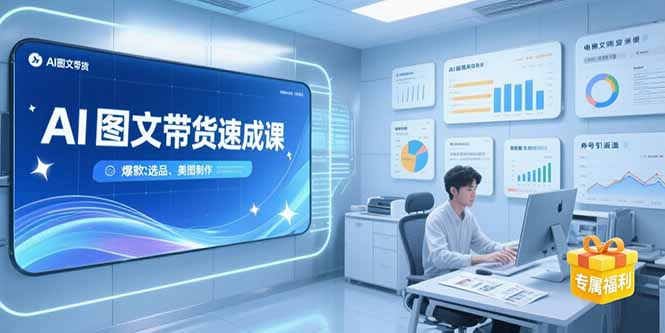 AI图文带货速成课，养号引流秘籍，爆款选品策略，美图制作全流程-米壳知道—知识分享平台