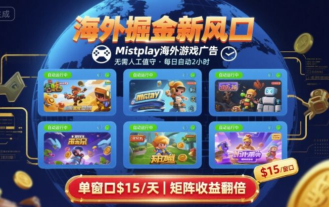 海外掘金新风口，Mistplay海外游戏广告，每日自动运行，单窗口稳入2美刀 ，可矩阵操作【揭秘】-米壳知道—知识分享平台