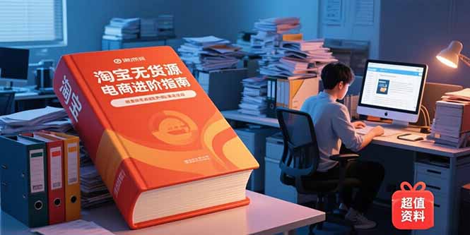 淘宝无货源电商进阶指南，包含新人课、进阶课，配套资料，蓝海选品等-米壳知道—知识分享平台
