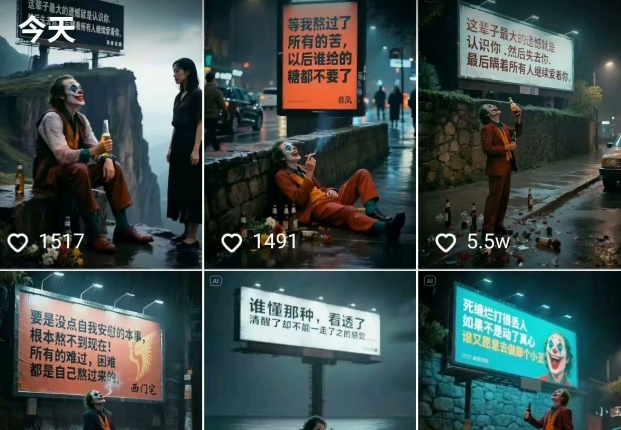 一条视频竟然15W赞！用AI制作小丑自嘲扎心文案视频，当下非常火爆的短视频流量神器-米壳知道—知识分享平台
