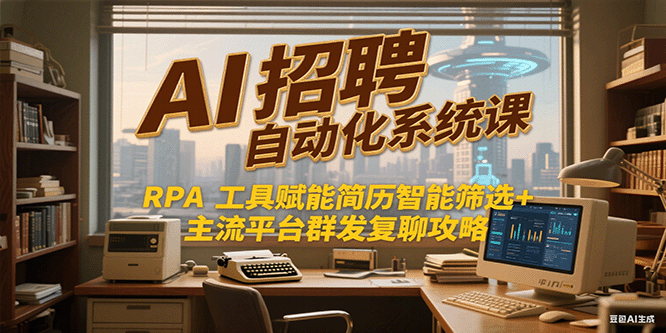 AI招聘自动化系统课，RPA工具赋能简历智能筛选+主流平台群发复聊全攻略-米壳知道—知识分享平台