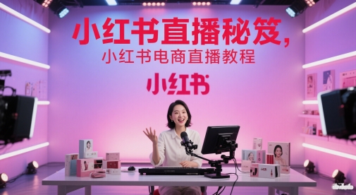 小红书直播秘笈，小红书电商直播教程-米壳知道—知识分享平台