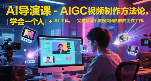 AI导演课-AIGC视频制作方法论，学会一个人+AI工具，完成如同小型视频团队般的创作工作，实现导演梦-米壳知道—知识分享平台