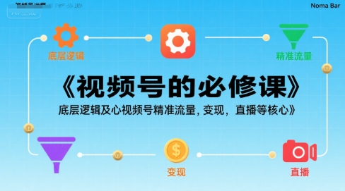 视频号的必修课，视频号的底层逻辑及核心视频号精准流量，变现，直播等核心-米壳知道—知识分享平台