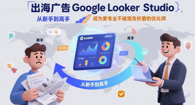 出海广告Google Looker Studio从新手到高手，成为更专业不被报告折磨的优化师-米壳知道—知识分享平台