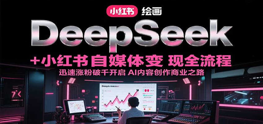 DeepSeek绘画+小红书自媒体变现全流程，迅速涨粉破千开启AI内容创作商业之路-米壳知道—知识分享平台