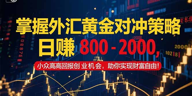 掌握外汇黄金对冲策略，日赚 800 – 2000，小众高回报创业机会，助你实…-米壳知道—知识分享平台