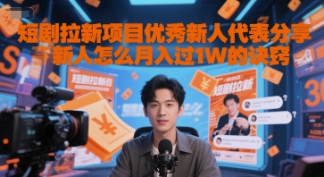 短剧拉新项目优秀新人代表分享新人怎么月入过1W的诀窍-米壳知道—知识分享平台