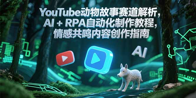 YouTube动物故事赛道解析，AI+RPA自动化制作教程，情感共鸣内容创作指南-米壳知道—知识分享平台