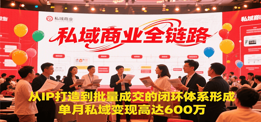 私域商业全链路，从IP打造到批量成交的闭环体系形成，单月私域变现600万-米壳知道—知识分享平台