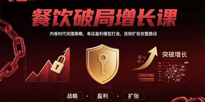 餐饮破局增长课：内卷时代突围策略，单店盈利模型打造，连锁扩张完整路径-米壳知道—知识分享平台