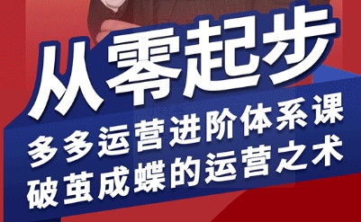拼多多运营进阶系统课，从零起步，多多运营进阶体系课，破茧成蝶的运营之术-米壳知道—知识分享平台