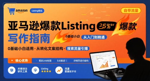 亚马逊爆款Listing写作方法，亚马逊0基础小白也能写爆款自带流量的Listing-米壳知道—知识分享平台