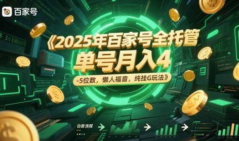 2025年百家号全托管，单号月入4-5位数，懒人福音，纯挂G玩法【揭秘】-米壳知道—知识分享平台