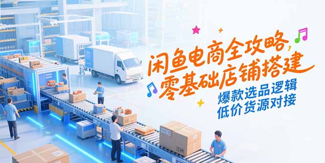 闲鱼电商全攻略，零基础店铺搭建，爆款选品逻辑，低价货源对接-米壳知道—知识分享平台