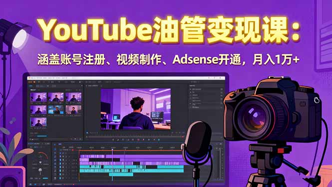 2025YouTube油管变现课：涵盖账号注册、视频制作、Adsense开通，月入1万+-米壳知道—知识分享平台
