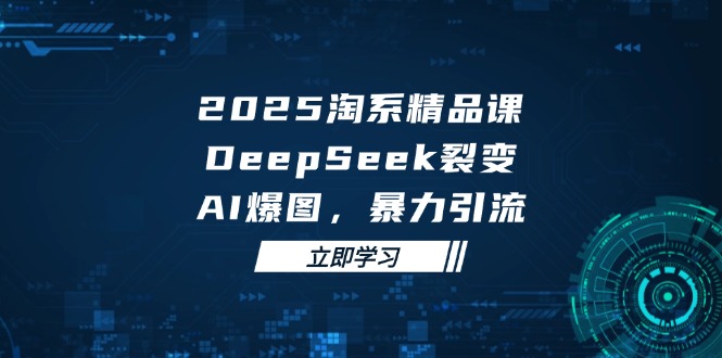 2025 淘系精品课，DeepSeek 裂变，AI 爆图，暴力引流-米壳知道—知识分享平台