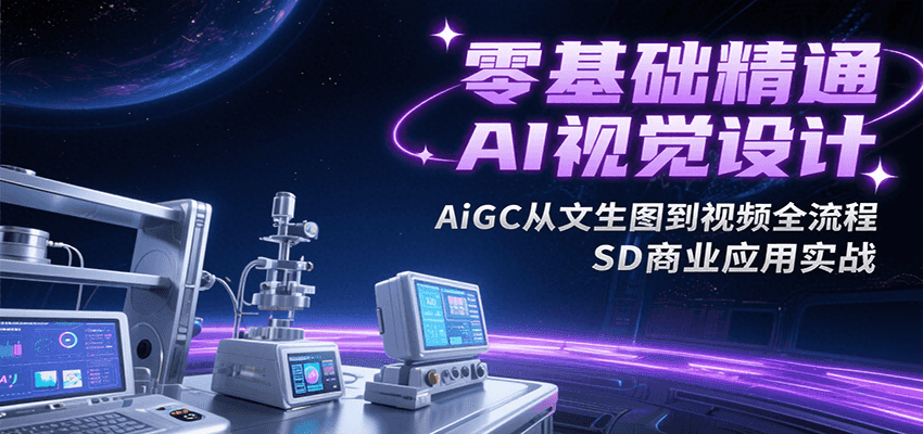 零基础精通AI视觉设计，AiGC从文生图到视频全流程，SD商业应用实战-米壳知道—知识分享平台