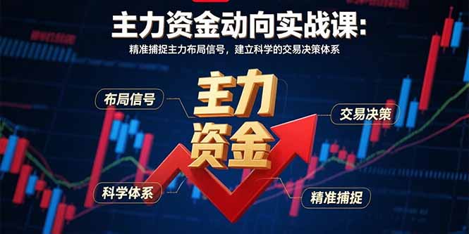 主力资金动向实战课-8月：精准捕捉主力布局信号，建立科学的交易决策体系-米壳知道—知识分享平台