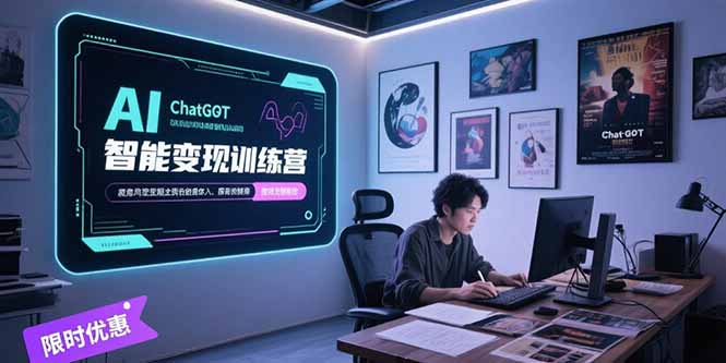 AI智能变现训练营，ChatGPT写作变现，电影解说制作，图文带货方法论-米壳知道—知识分享平台