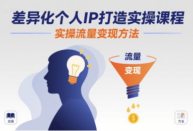 差异化个人IP打造实操课程，实操流量变现方法-米壳知道—知识分享平台