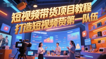 短视频带货项目教程，打造短视频带货第一队伍-米壳知道—知识分享平台