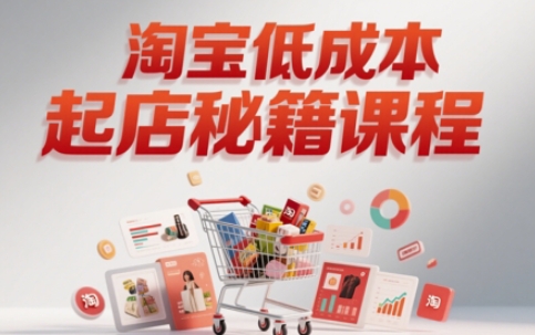 淘宝低成本起店系统课，助你快速起店，实现弯道超车-米壳知道—知识分享平台