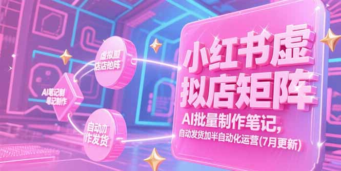 小红书虚拟店矩阵，AI批量制作笔记，自动发货加半自动化运营(7月更新-米壳知道—知识分享平台