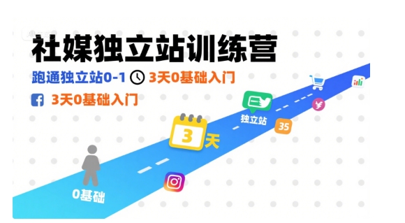 社媒独立站训练营，跑通独立站0-1，3天0基础入门-米壳知道—知识分享平台
