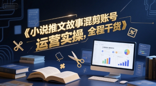 小说推文故事混剪账号运营实操，全程干货-米壳知道—知识分享平台