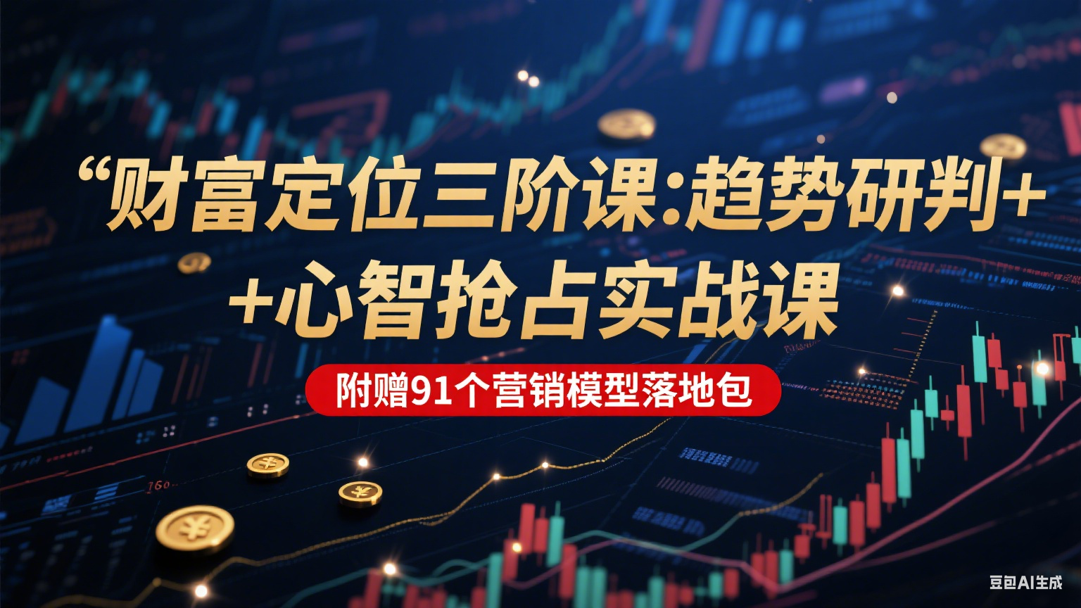 财富定位三阶：趋势研判 + 心智抢占实战课，附赠91个营销模型落地包-米壳知道—知识分享平台