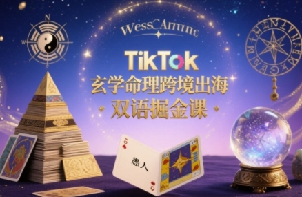 TikTok玄学命理跨境出海双语掘金课，手把手教你用命理知识精准直击海外用户痛点-米壳知道—知识分享平台