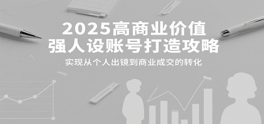 2025高商业价值强人设账号打造攻略，实现从个人出镜到商业成交的转化-米壳知道—知识分享平台