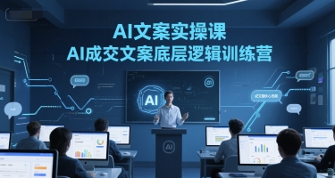 AI文案实操课，AI成交文案底层逻辑训练营-米壳知道—知识分享平台