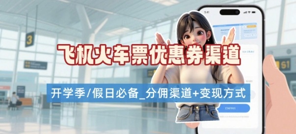 学生党必看！机票火车票优惠券申请渠道 + 项目打法，开学季节日速存-米壳知道—知识分享平台